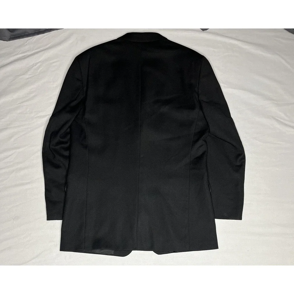 Brandini Sport Coat Jacket Black‎ 3 Button Mens - Size 42R